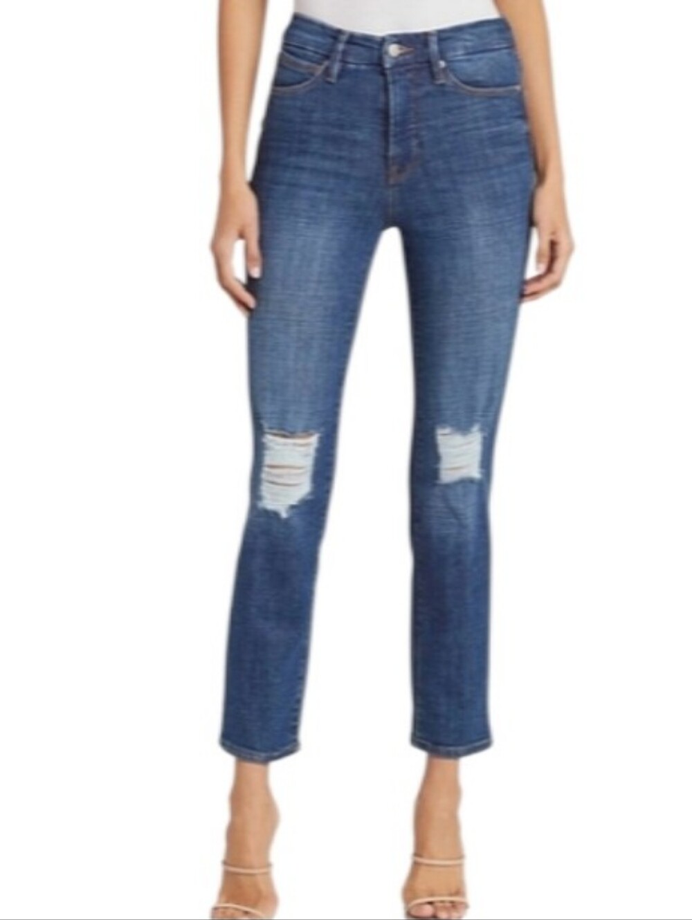 Good American Good Classic Distressed Jeans-NWT